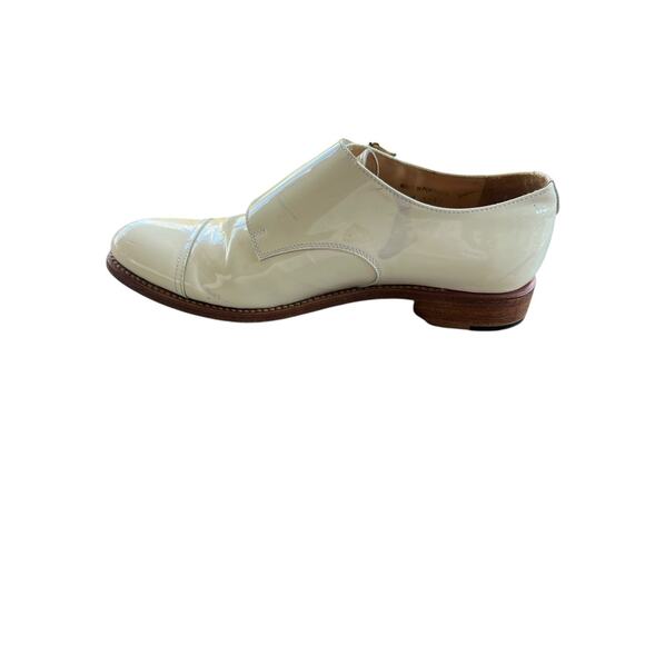 The Office Of Angela Scott Mr. Colin patent monk strap shoe Ivory, Size 37 / 6.5 - Picture 4 of 13
